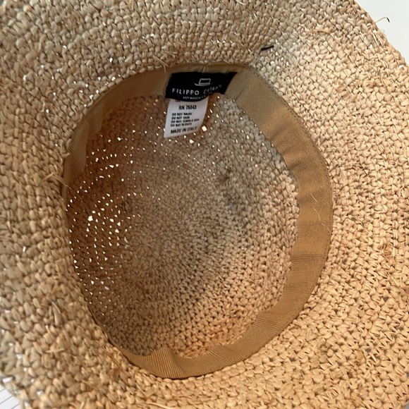 Filippo Catarzi Raffia Bucket Hat NWT - Picture 6 of 7